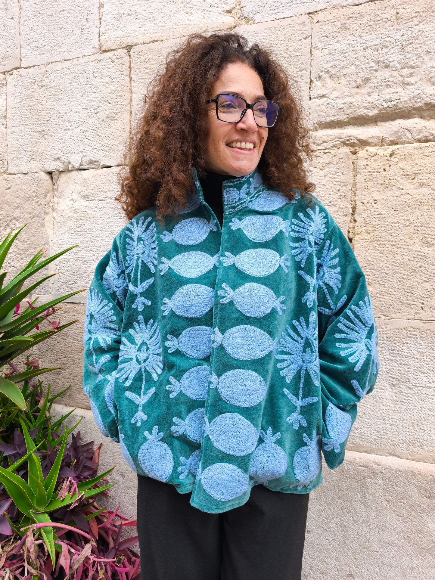 Giacca Velluto Suzani India 24S