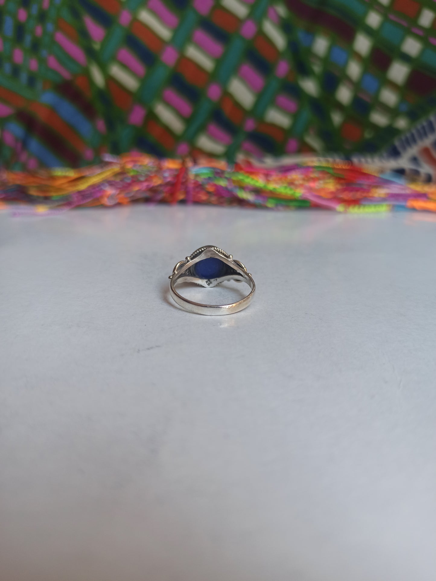 925 lapis lazuli k17 silver ring