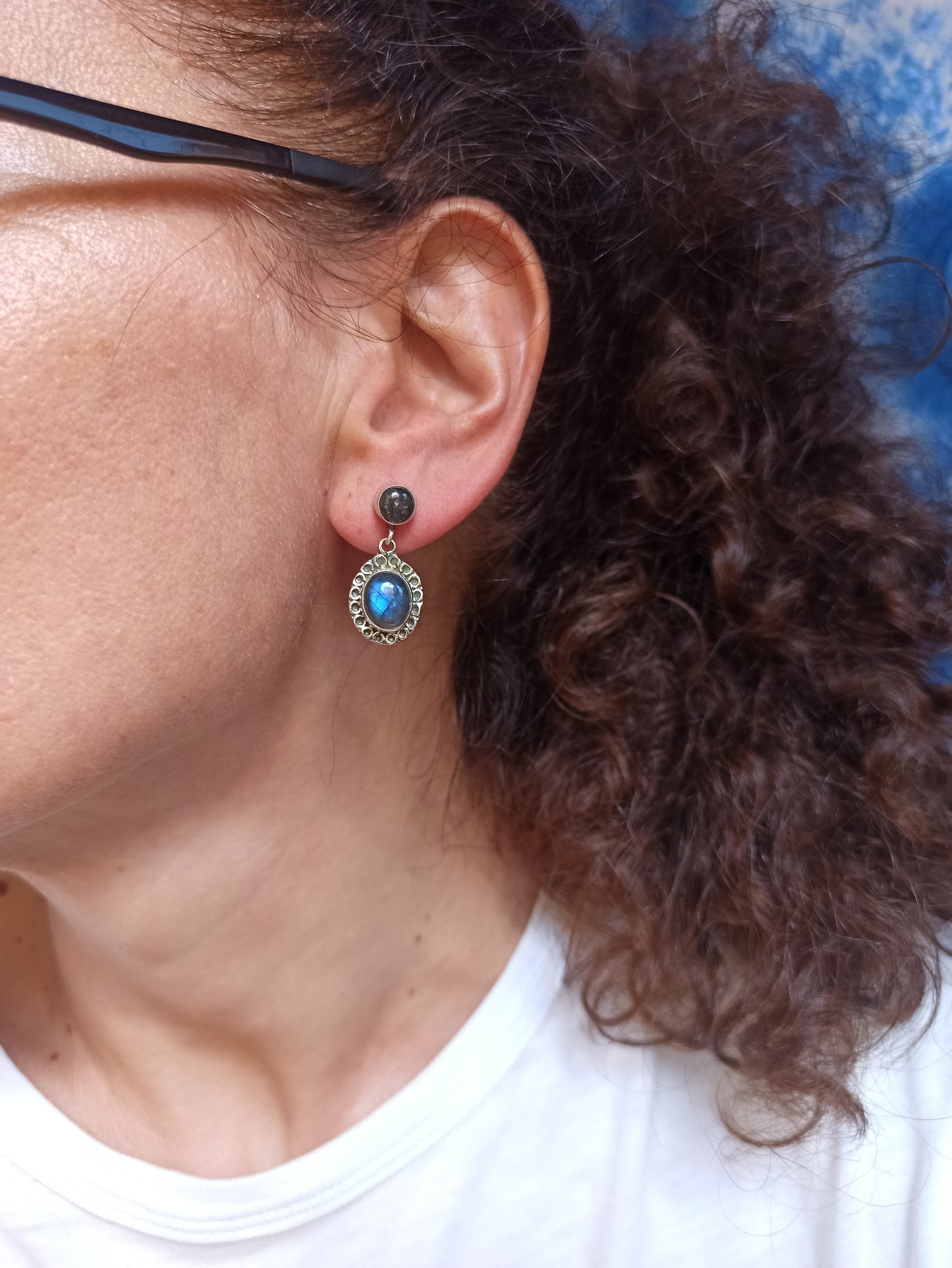 925 silver labradorite earrings R28