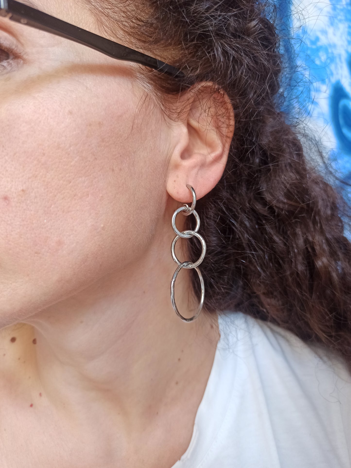 Steel earrings