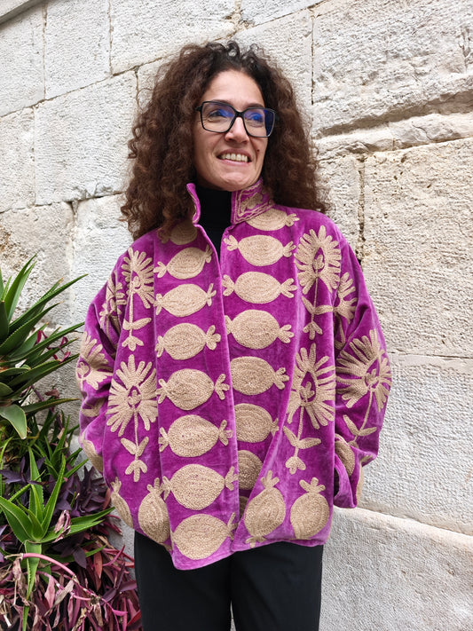 Giacca Velluto Suzani India 19S