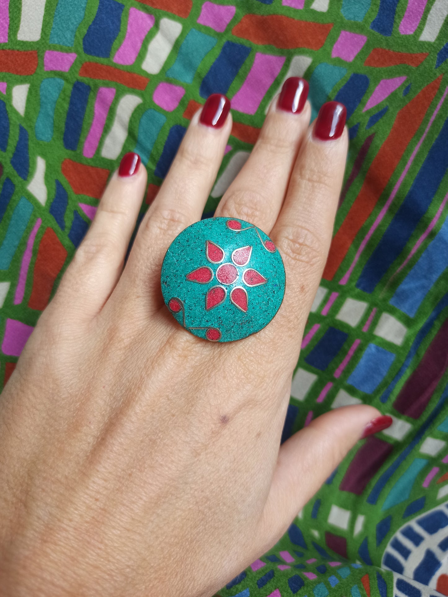 Nepalese mosaic ring