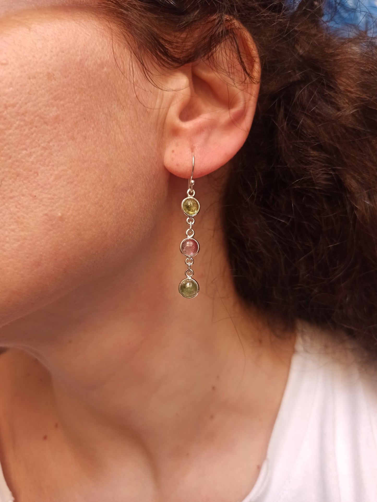 TO14 tourmaline 925 silver earrings