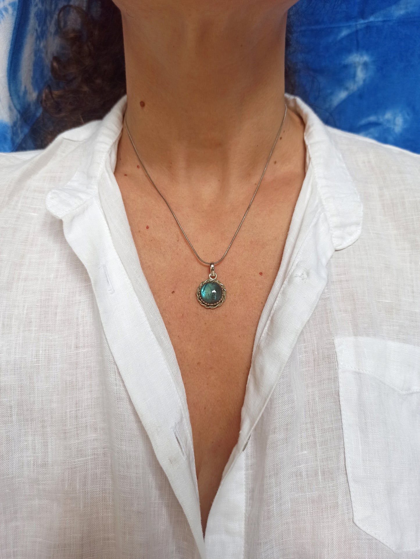 925 labradorite silver pendant