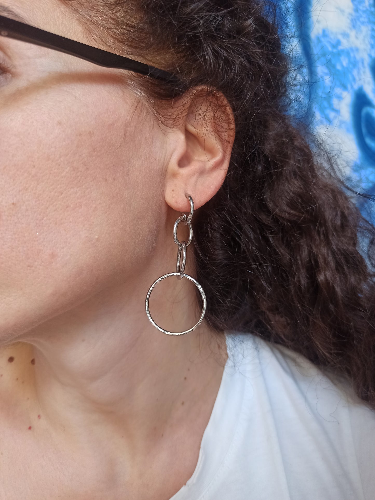 Steel earrings