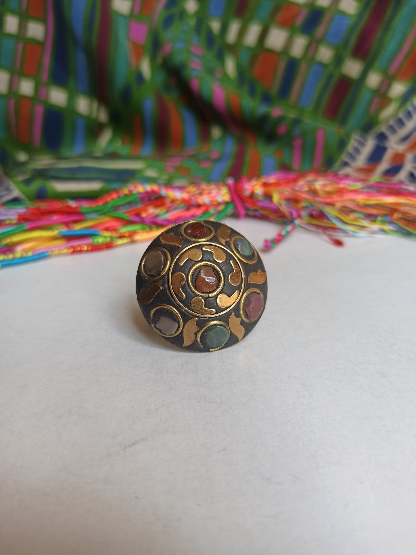 Nepalese mosaic ring