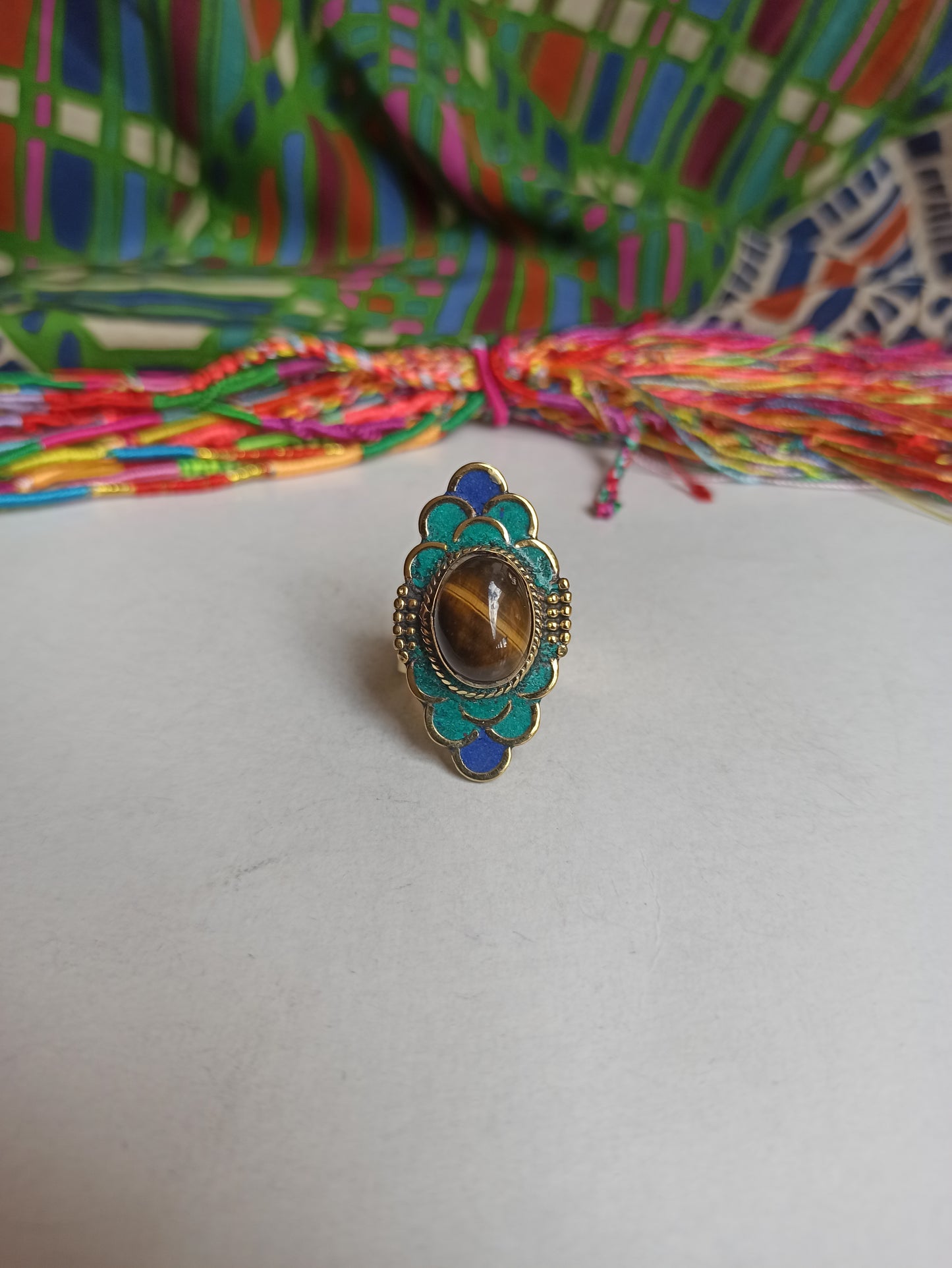 Nepalese mosaic ring