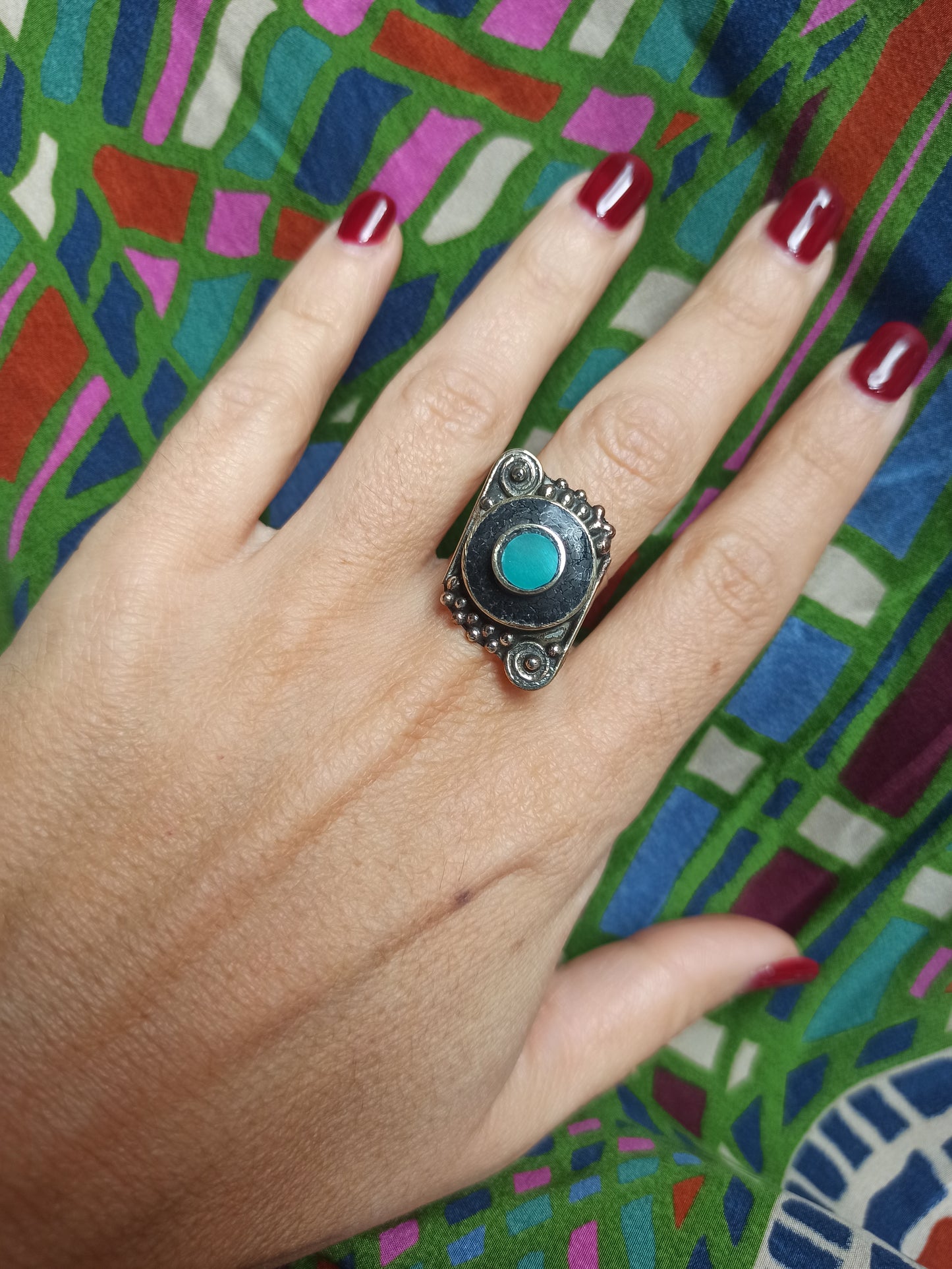 Nepalese mosaic ring