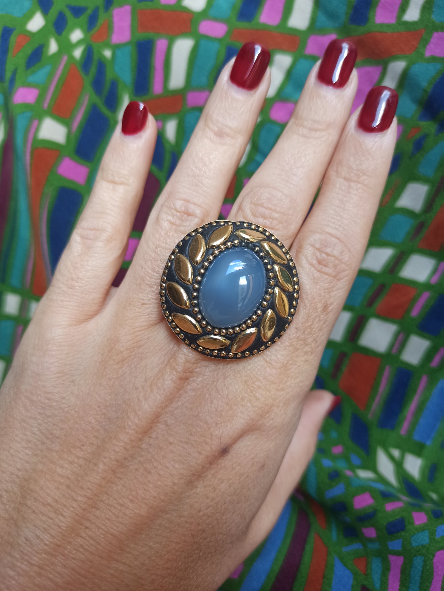 Nepalese mosaic ring