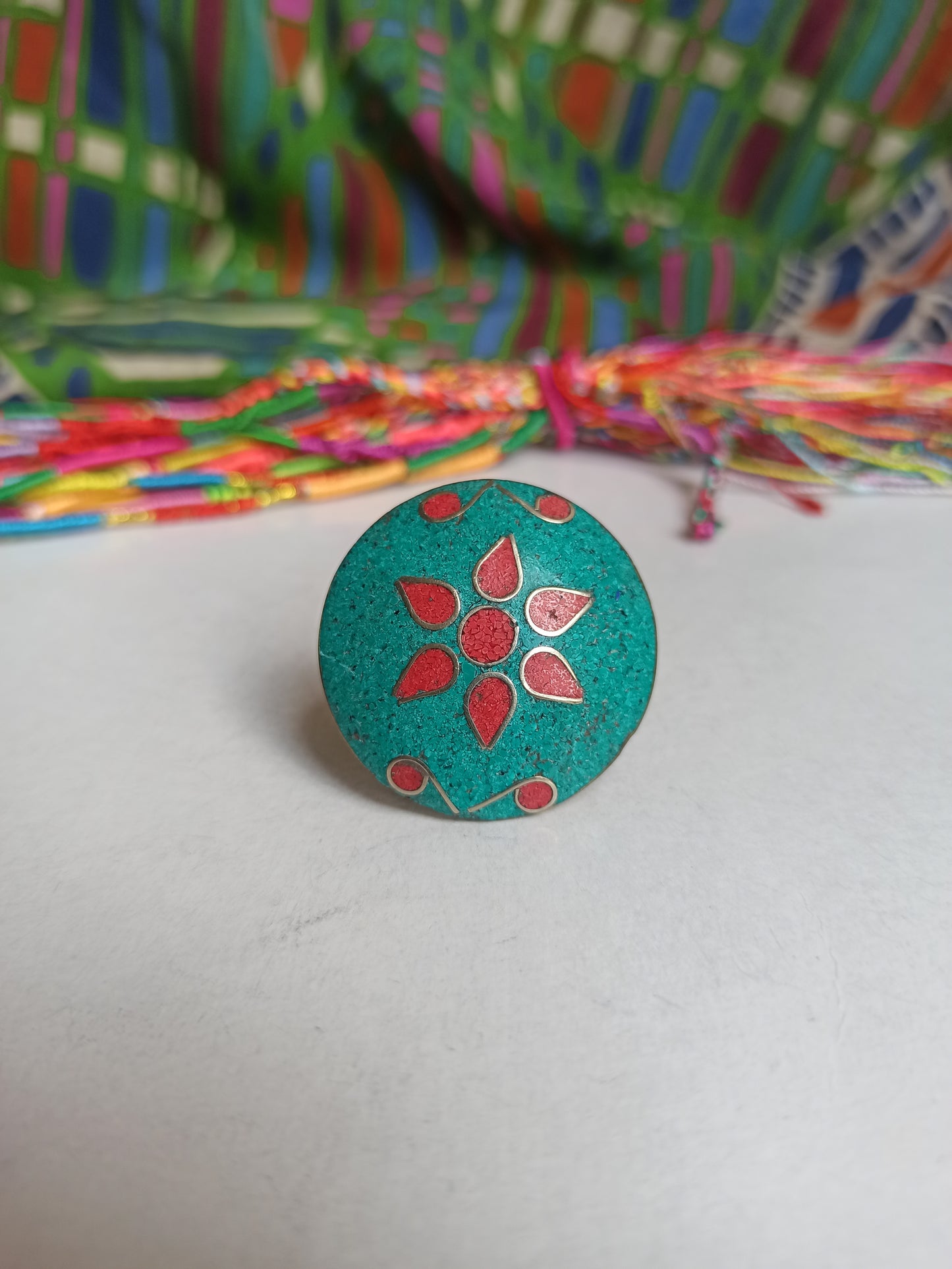 Nepalese mosaic ring