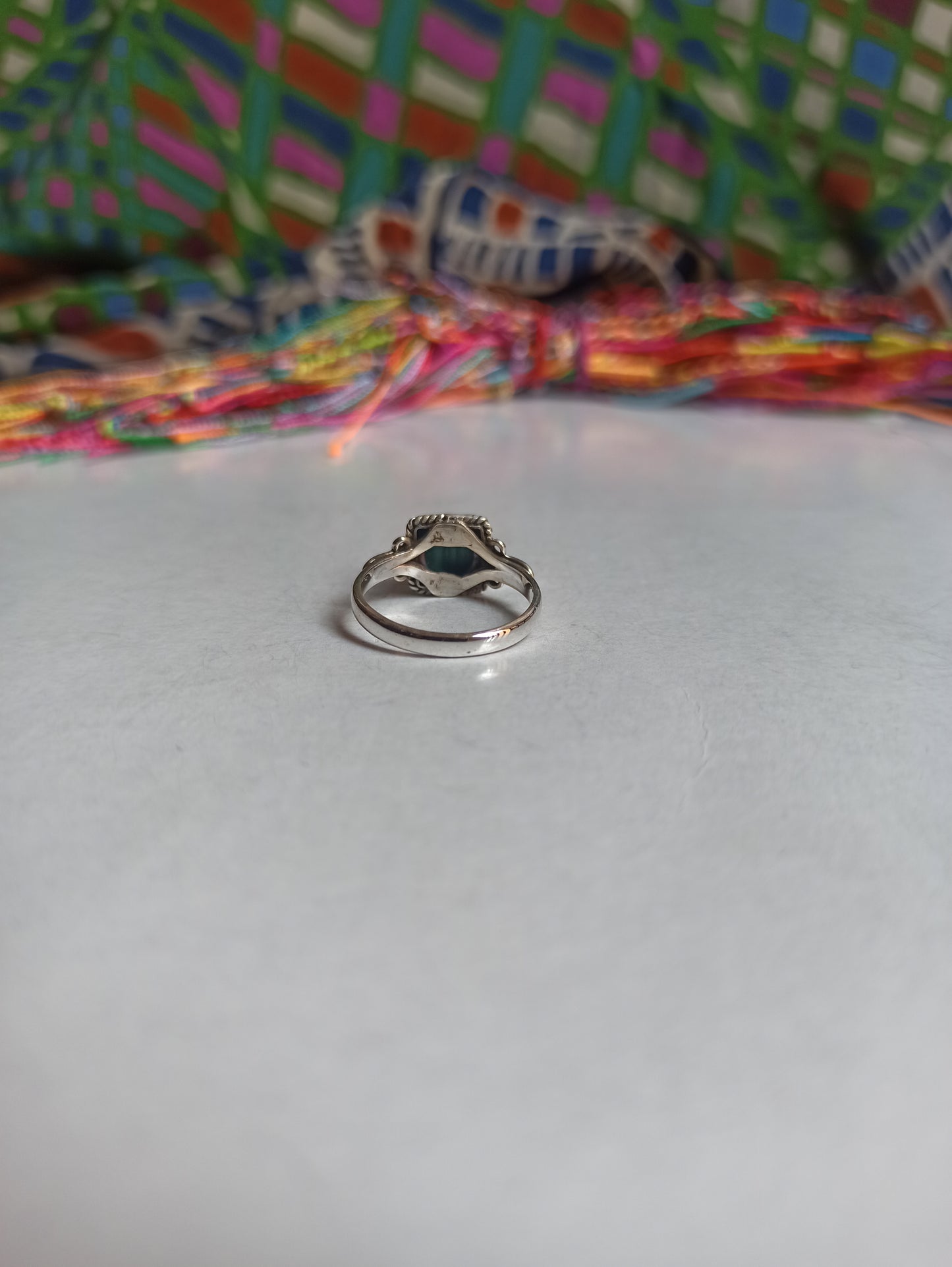 Ring aus 925er Malachit-K46-Silber