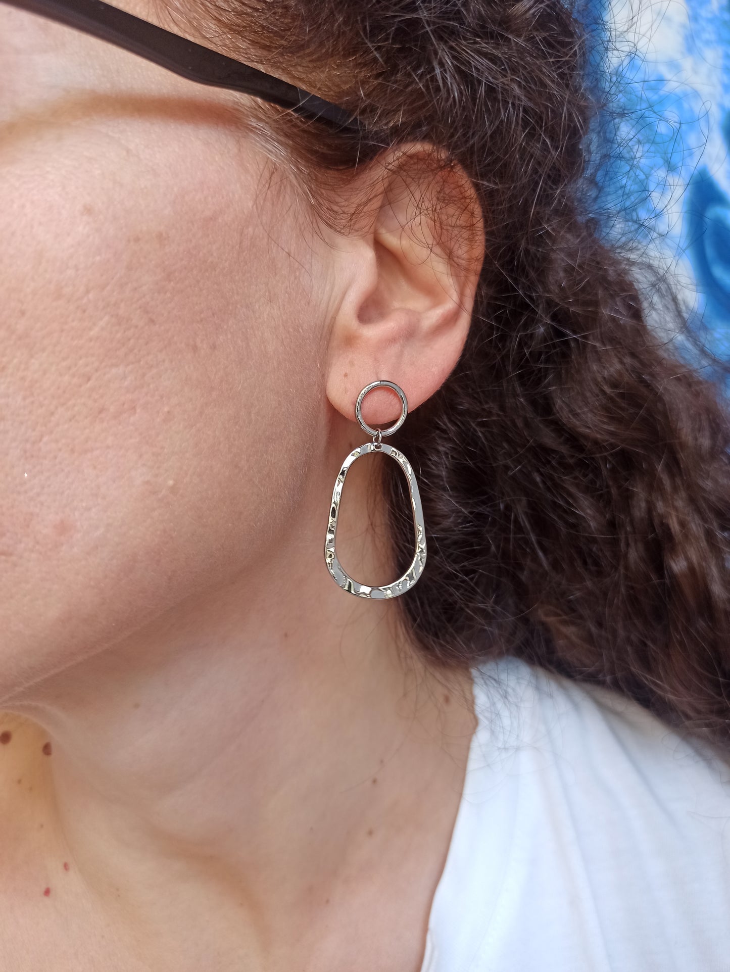 Steel earrings