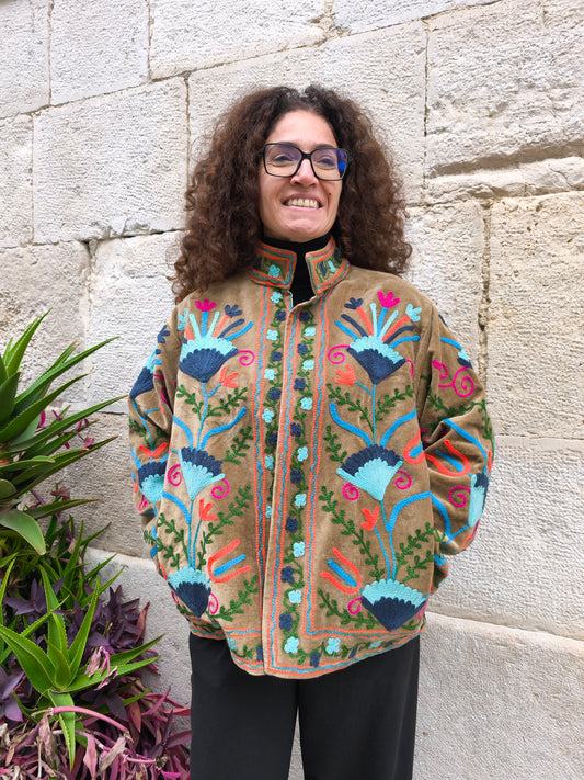 Giacca Velluto Suzani India 26S