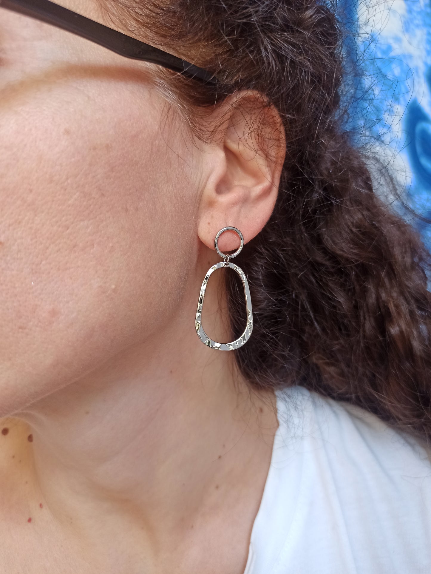 Steel earrings