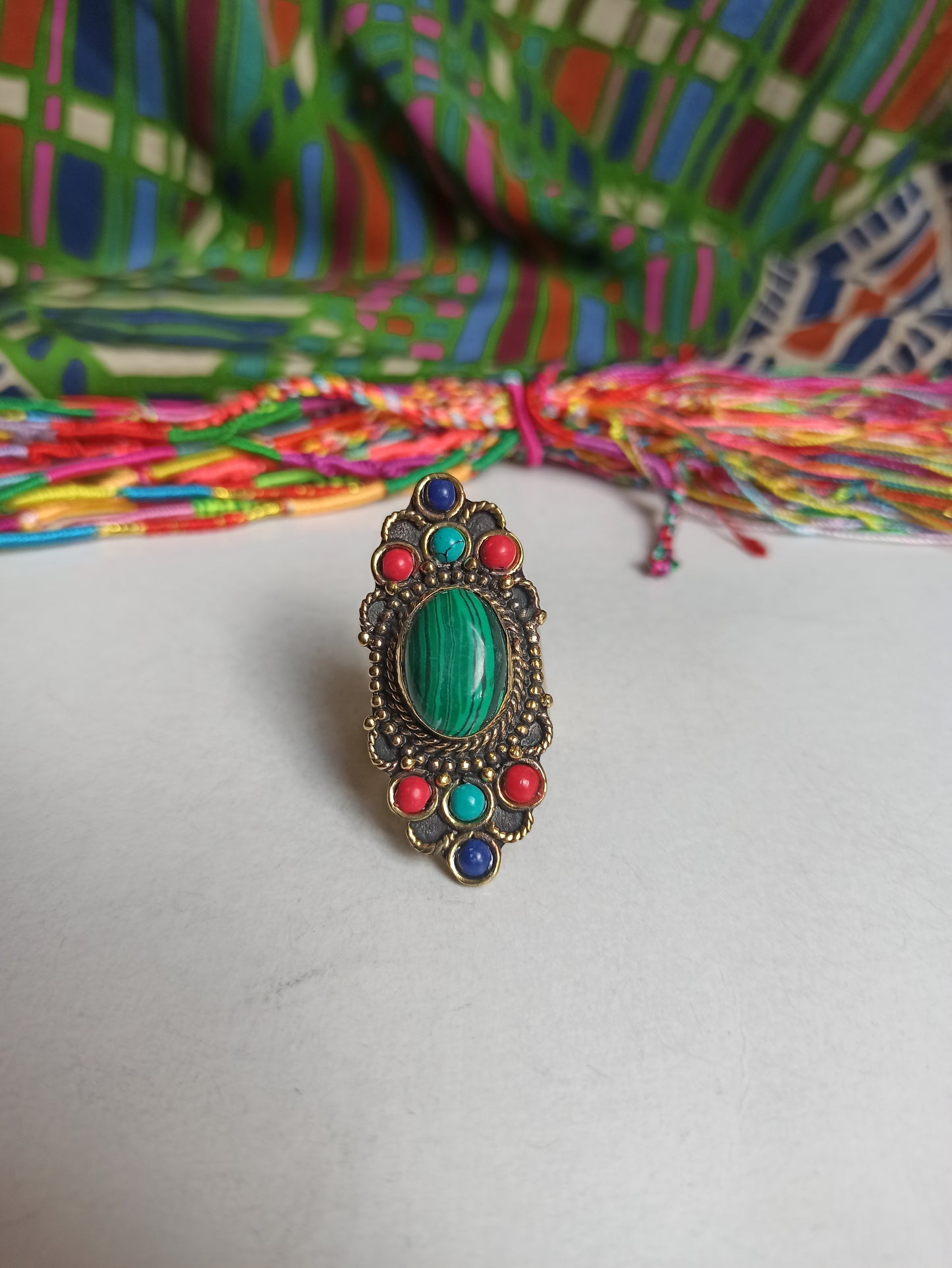 Nepalese mosaic ring