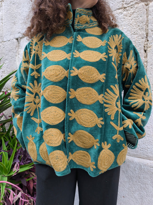 Giacca Velluto Suzani India 16S