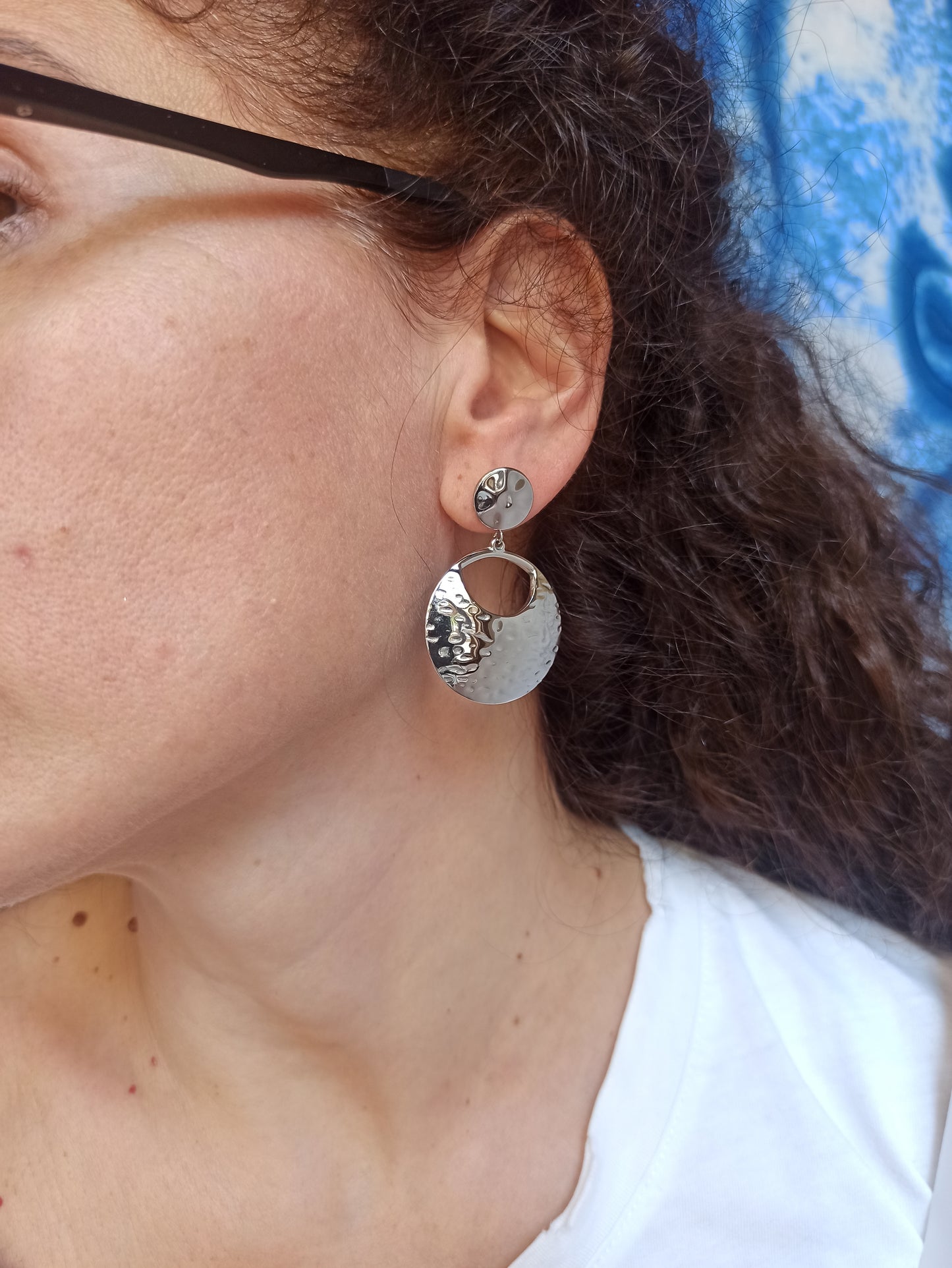 Steel earrings