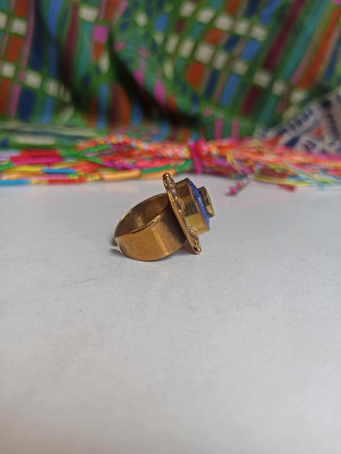 Nepalese mosaic ring