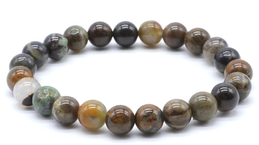 Leopard jasper hard stone stretch bracelet