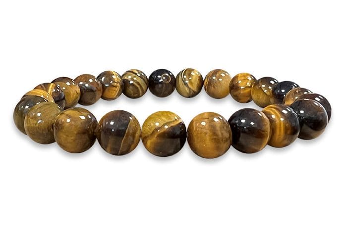 Tiger's eye hard stone stretch bracelet