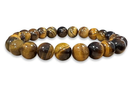 Tiger's eye hard stone stretch bracelet