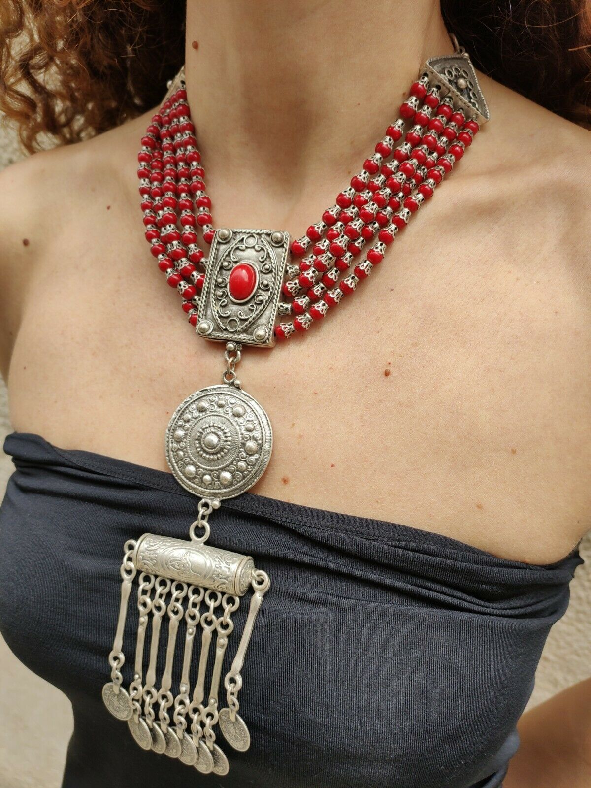 Collana "statement rosso"