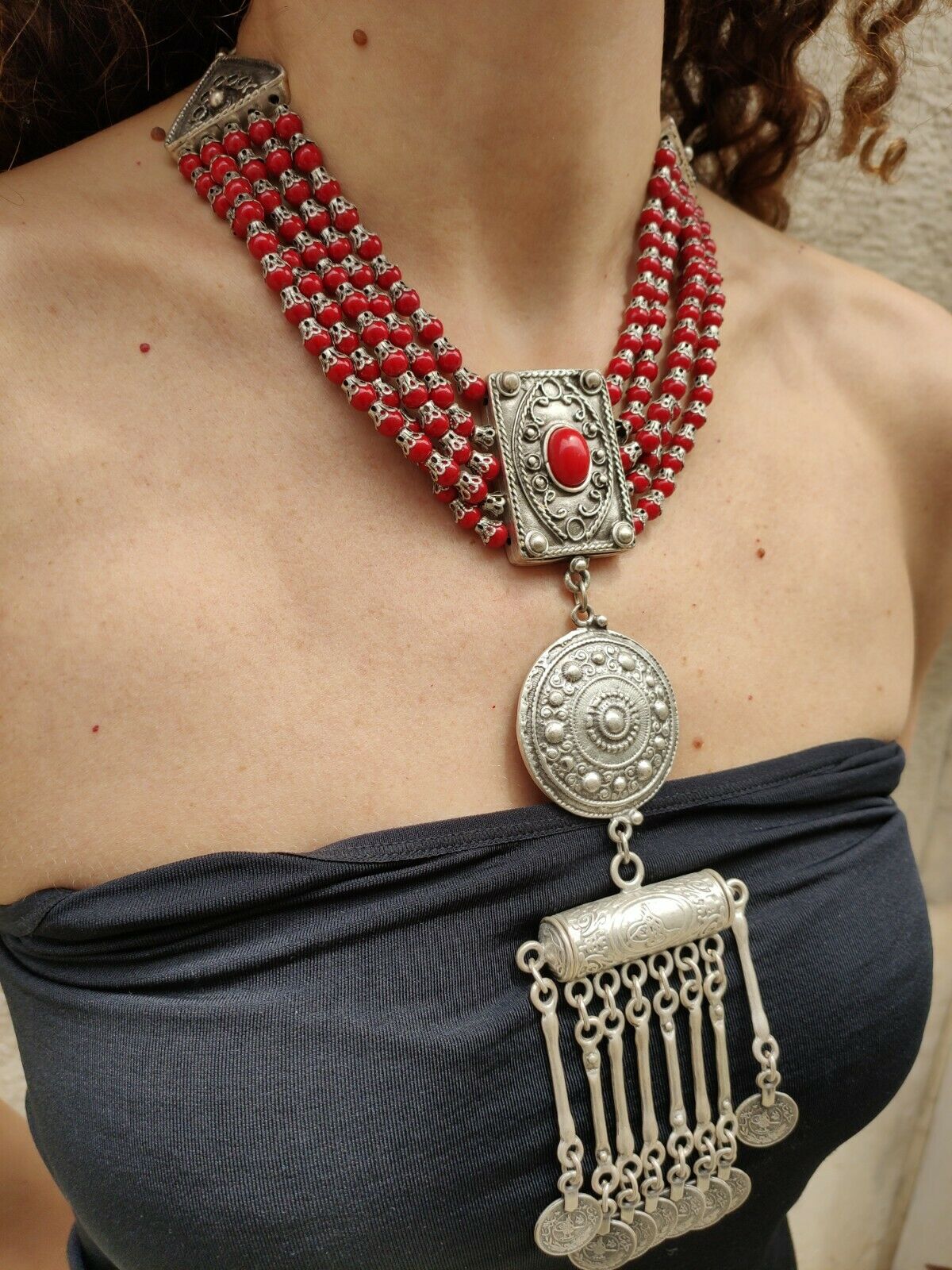 Collana "statement rosso"