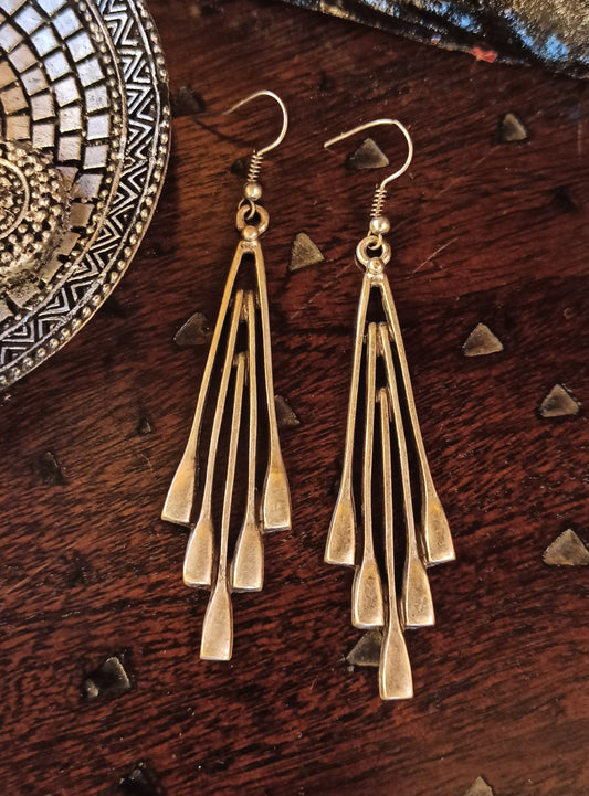 5 spitze Dreiecksohrringe