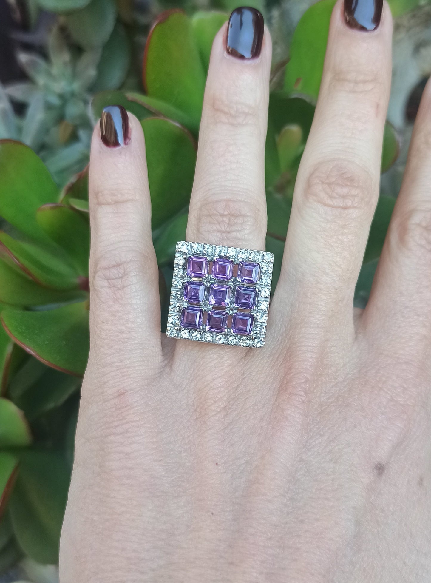 Amethyst 925 silver ring