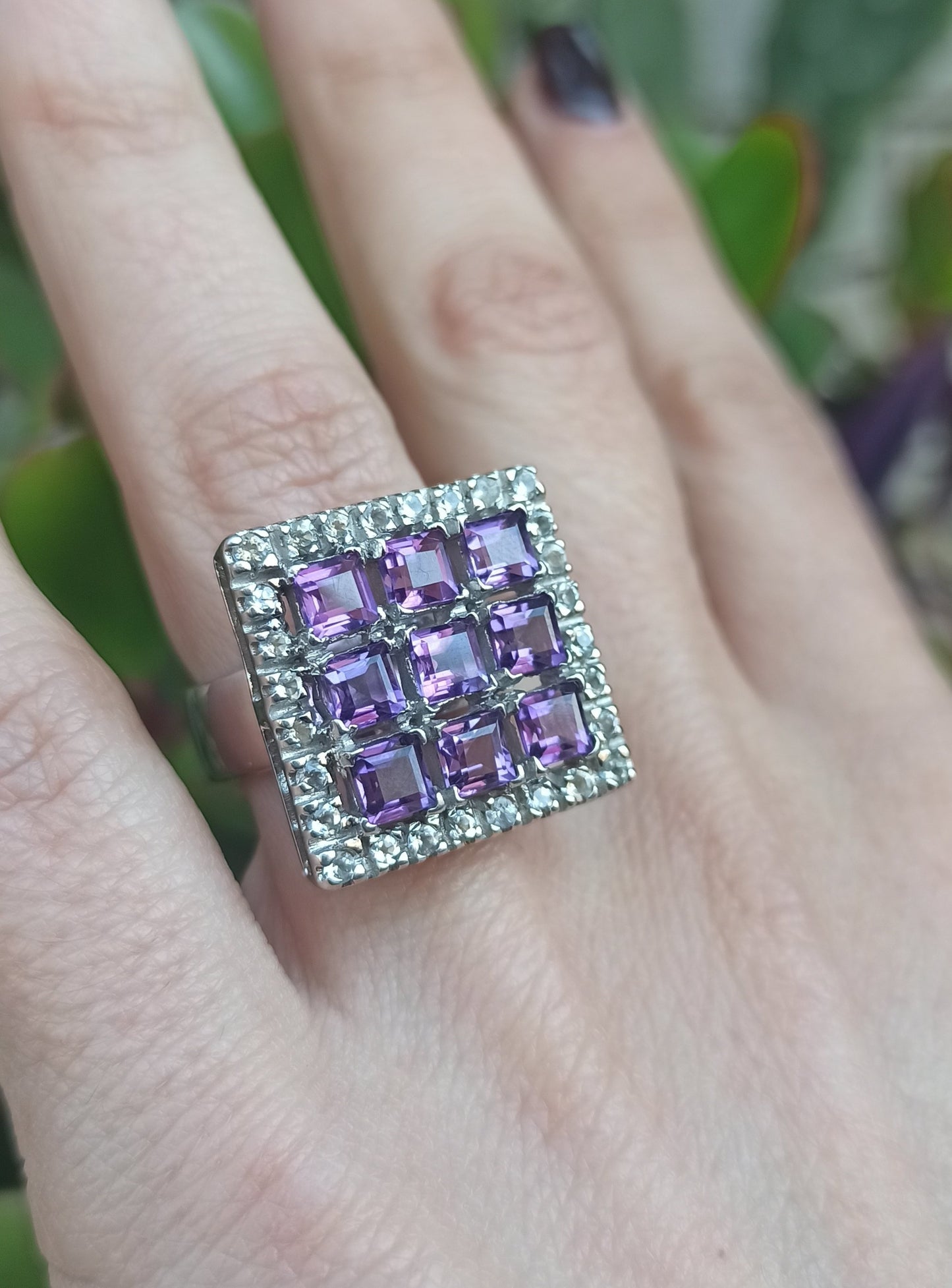 Amethyst 925 silver ring