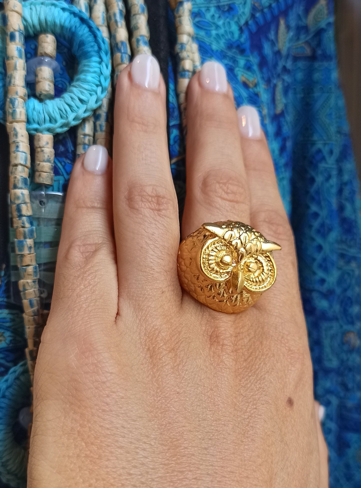 Owl golden ring