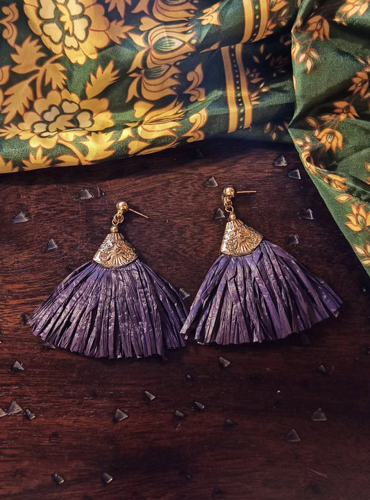 Purple earrings