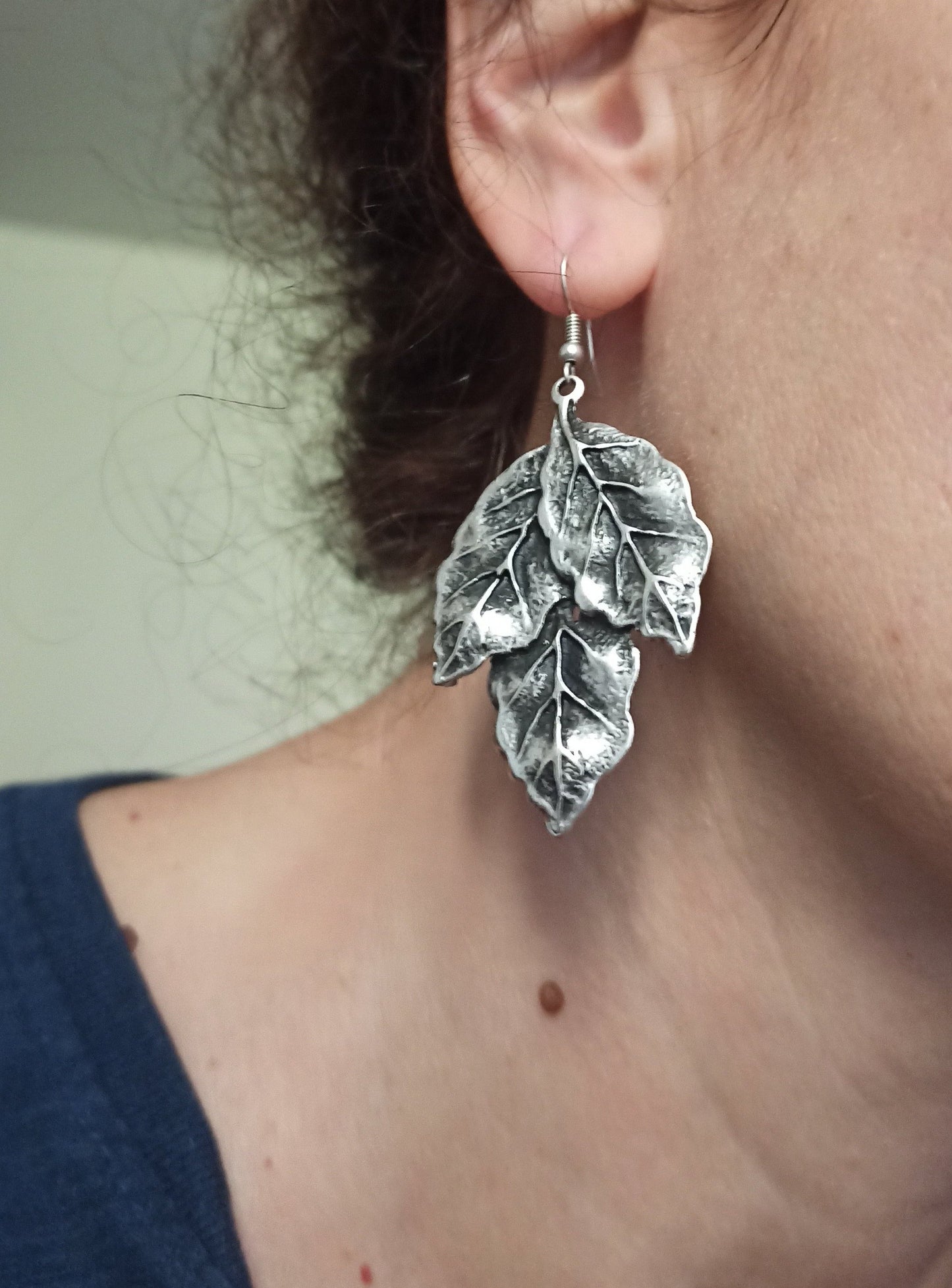 3 leaf earrings