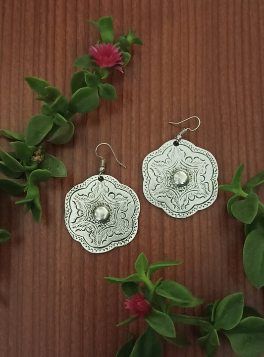 Medallion earrings