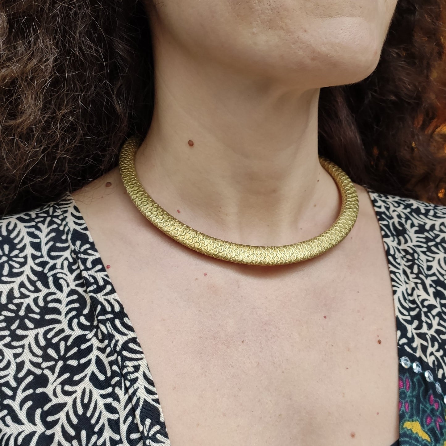 Golden snake collar