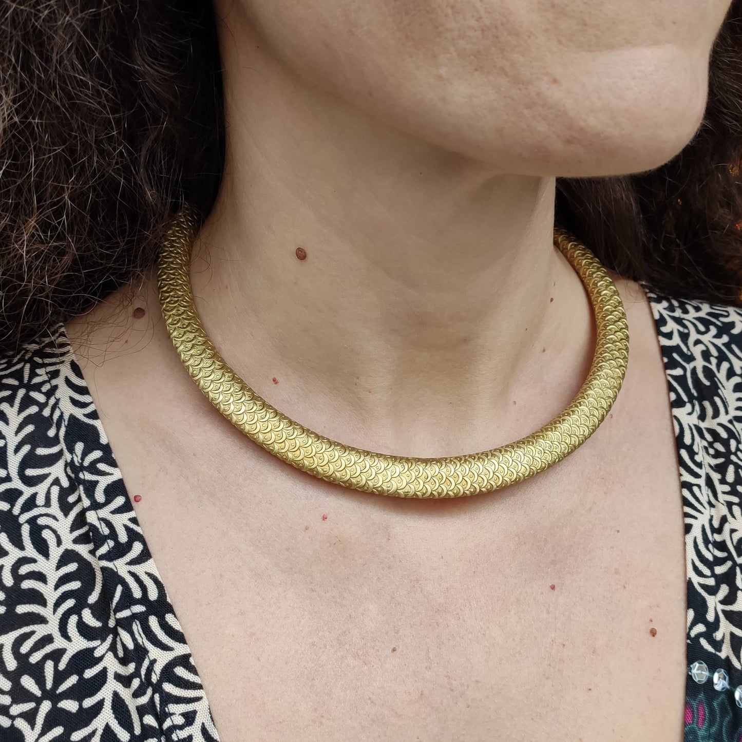 Golden snake collar