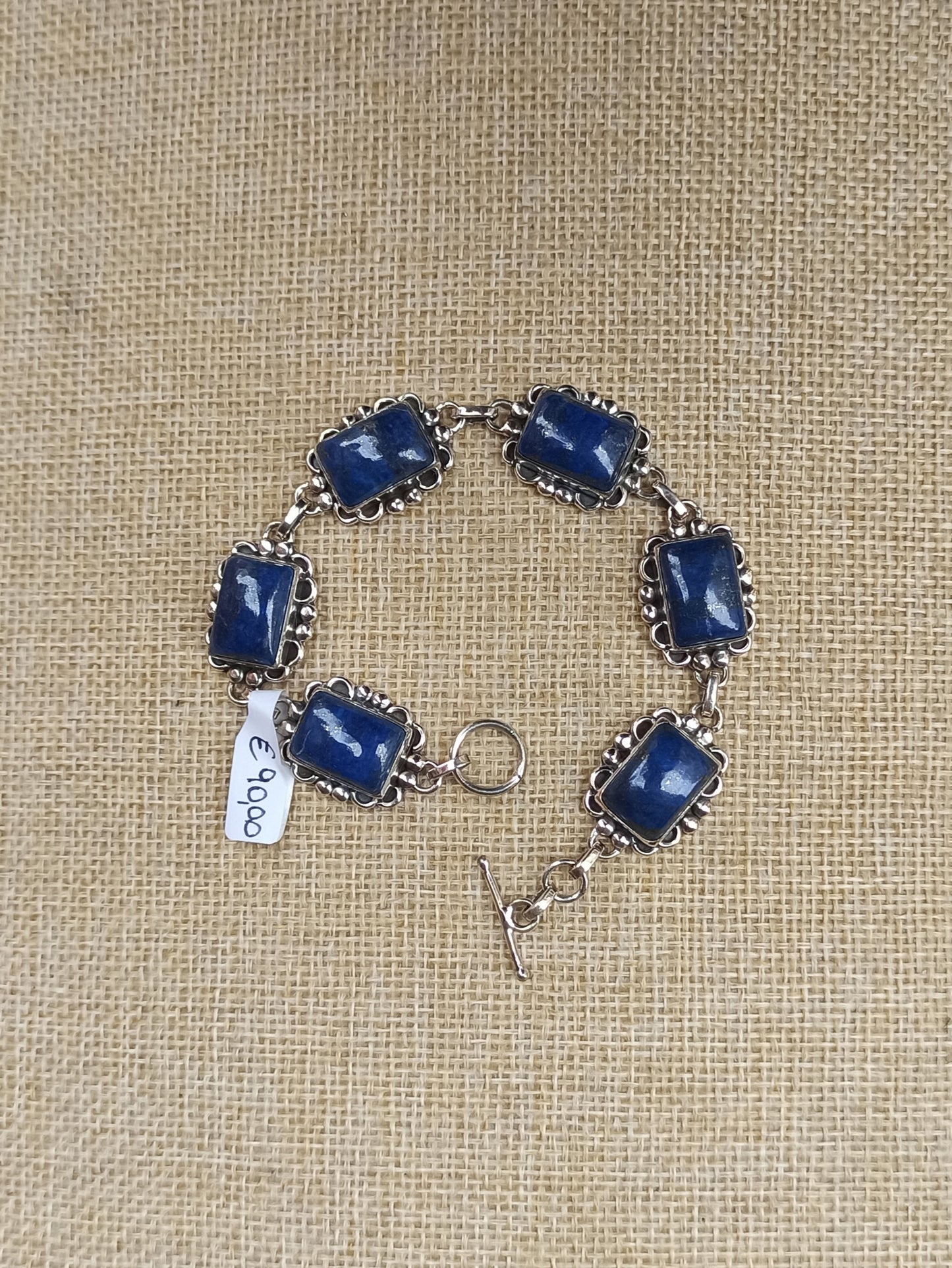 925 lapis lazuli silver bracelet