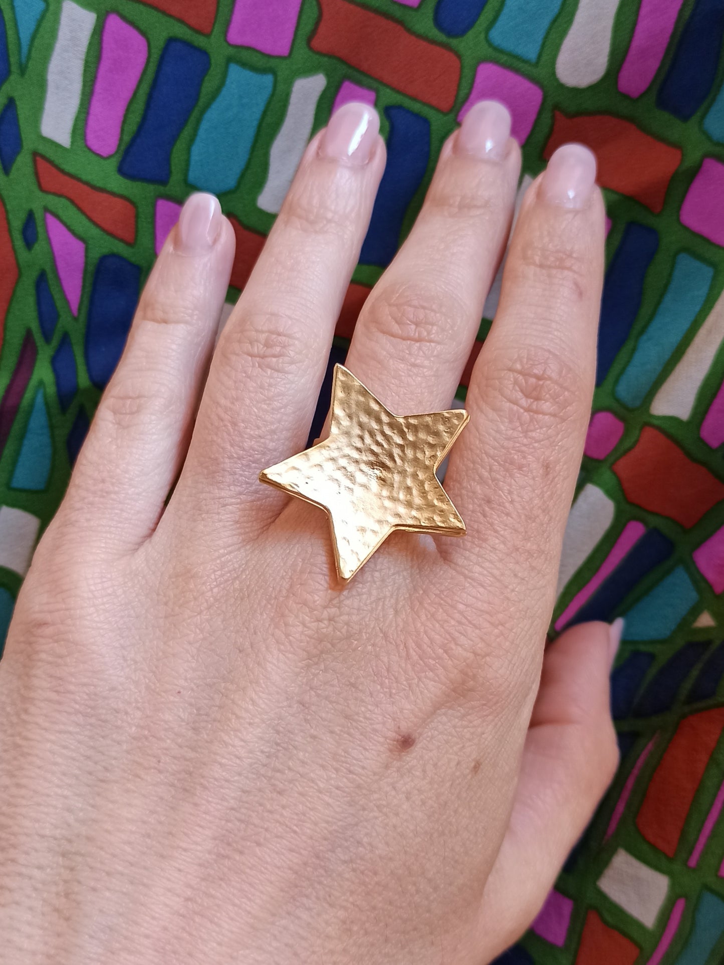 Golden star ring