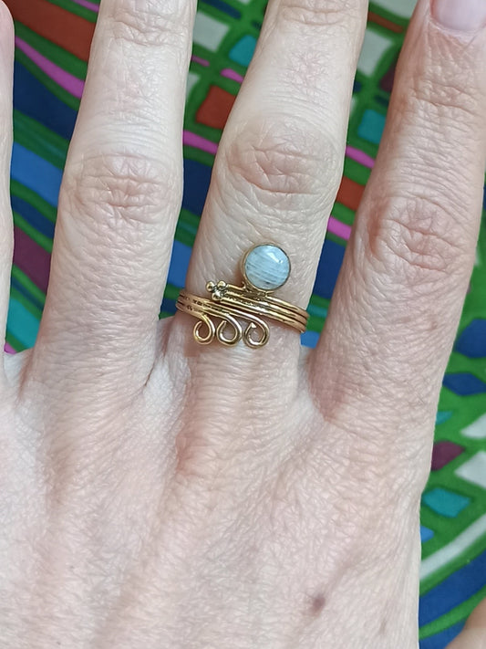 Goldener Boho-Lockenring