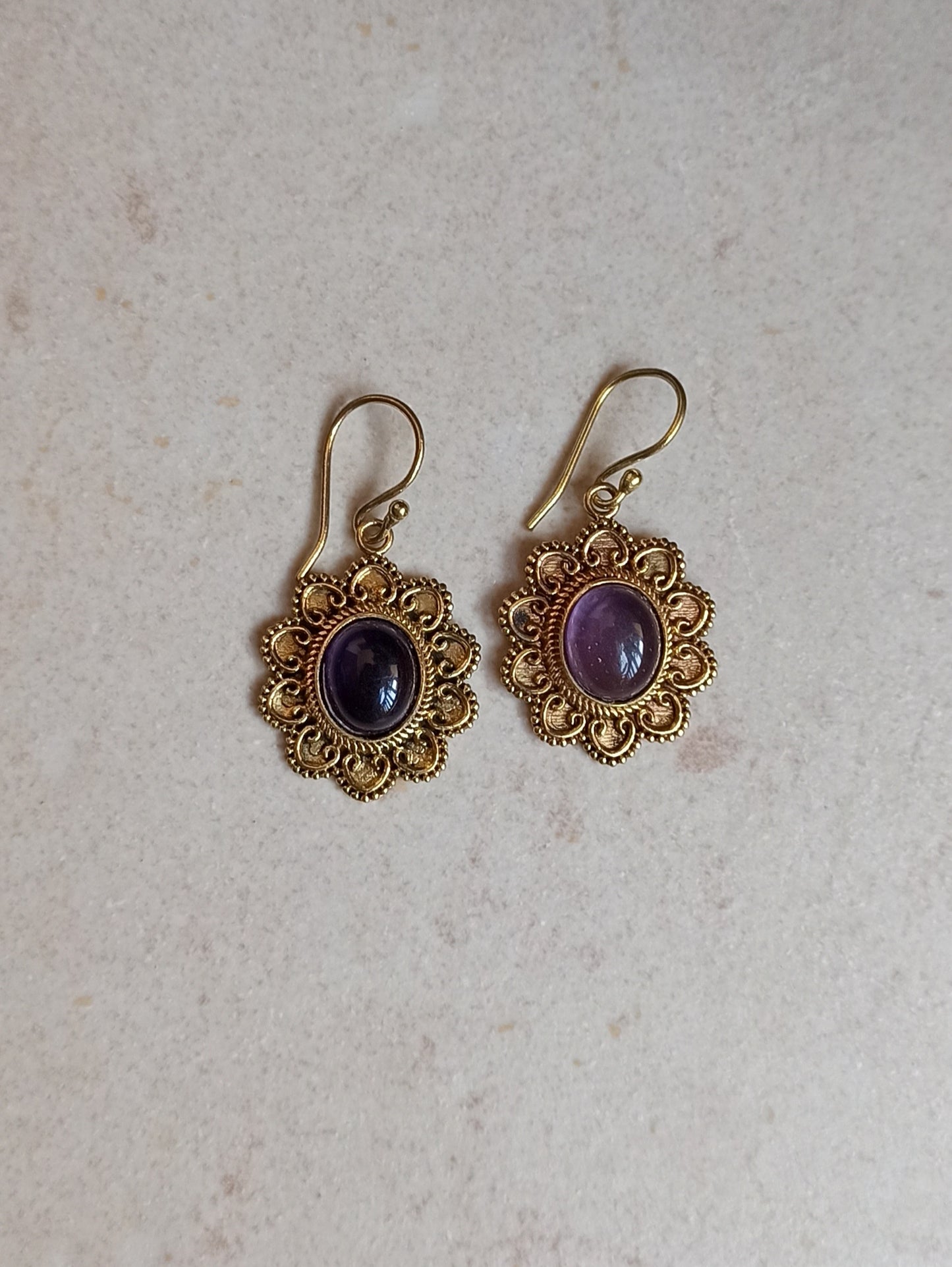 Golden sun boho earrings