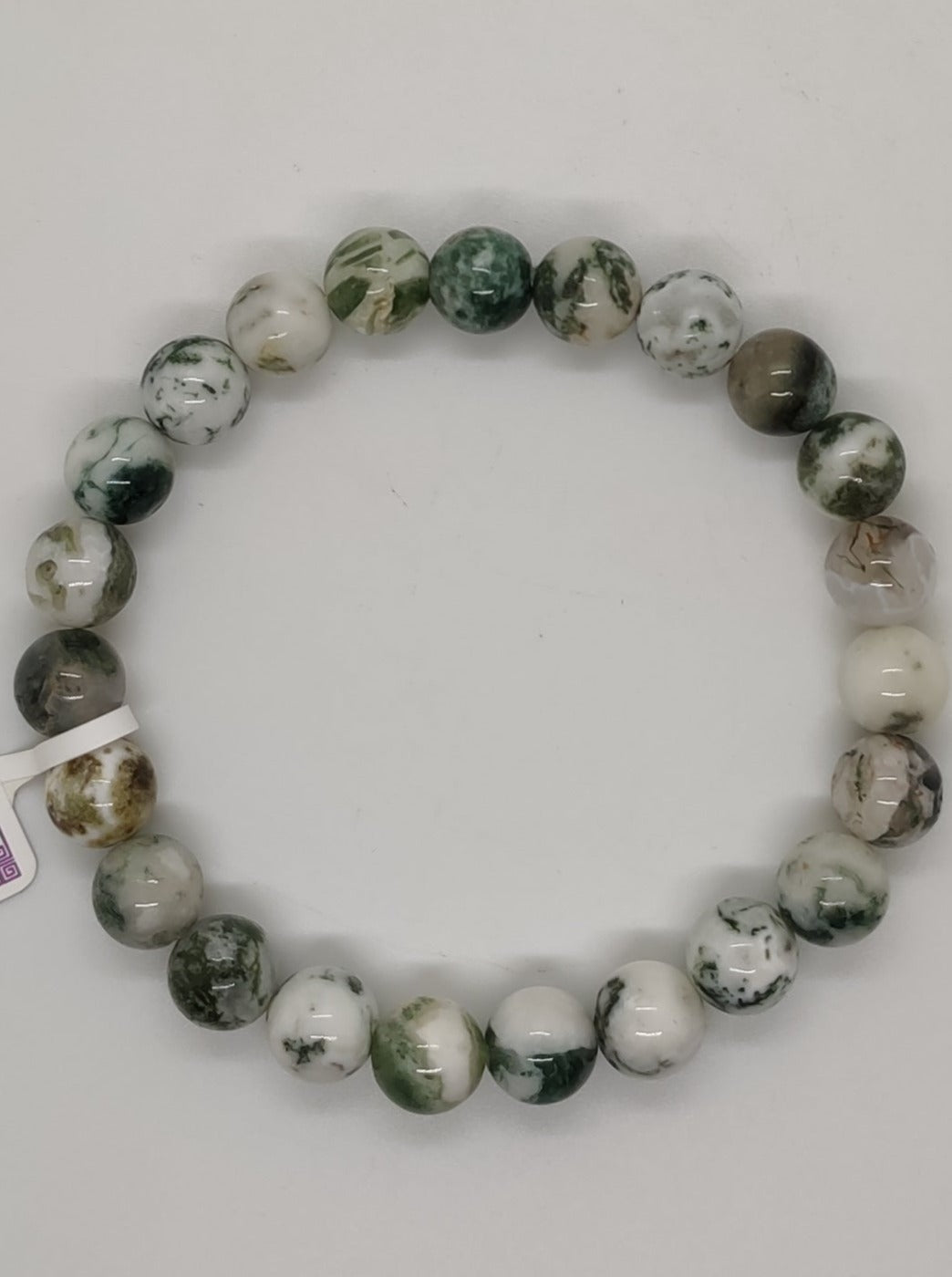 Bracciale elasticizzato pietre dure agata albero tree agate