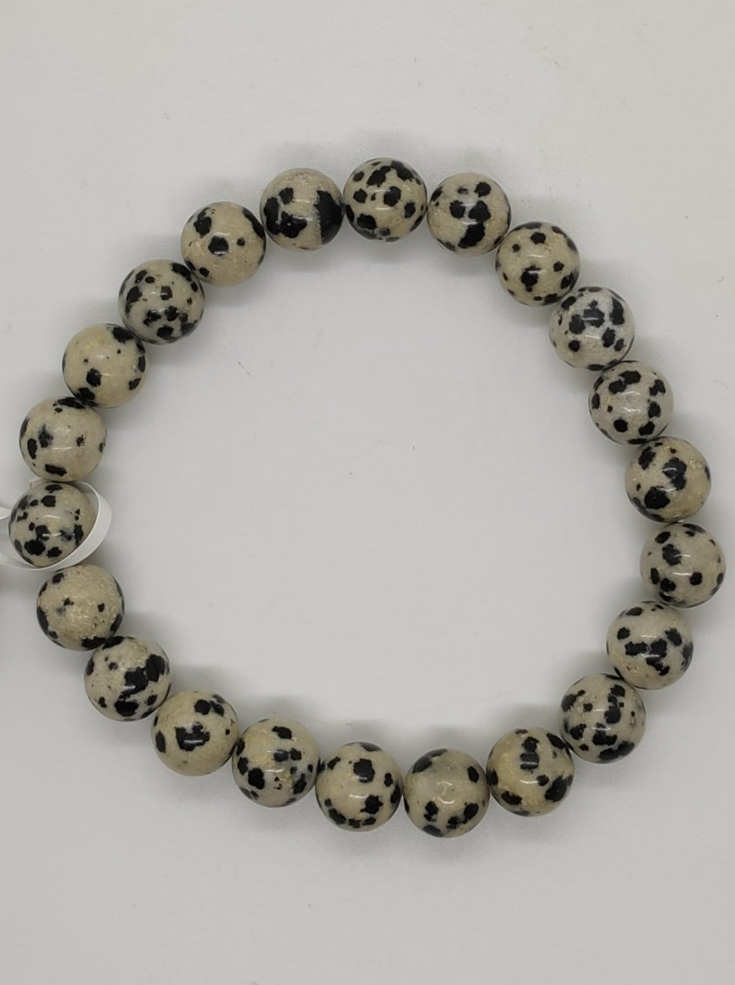 Bracciale elasticizzato pietre dure diaspro dalmata