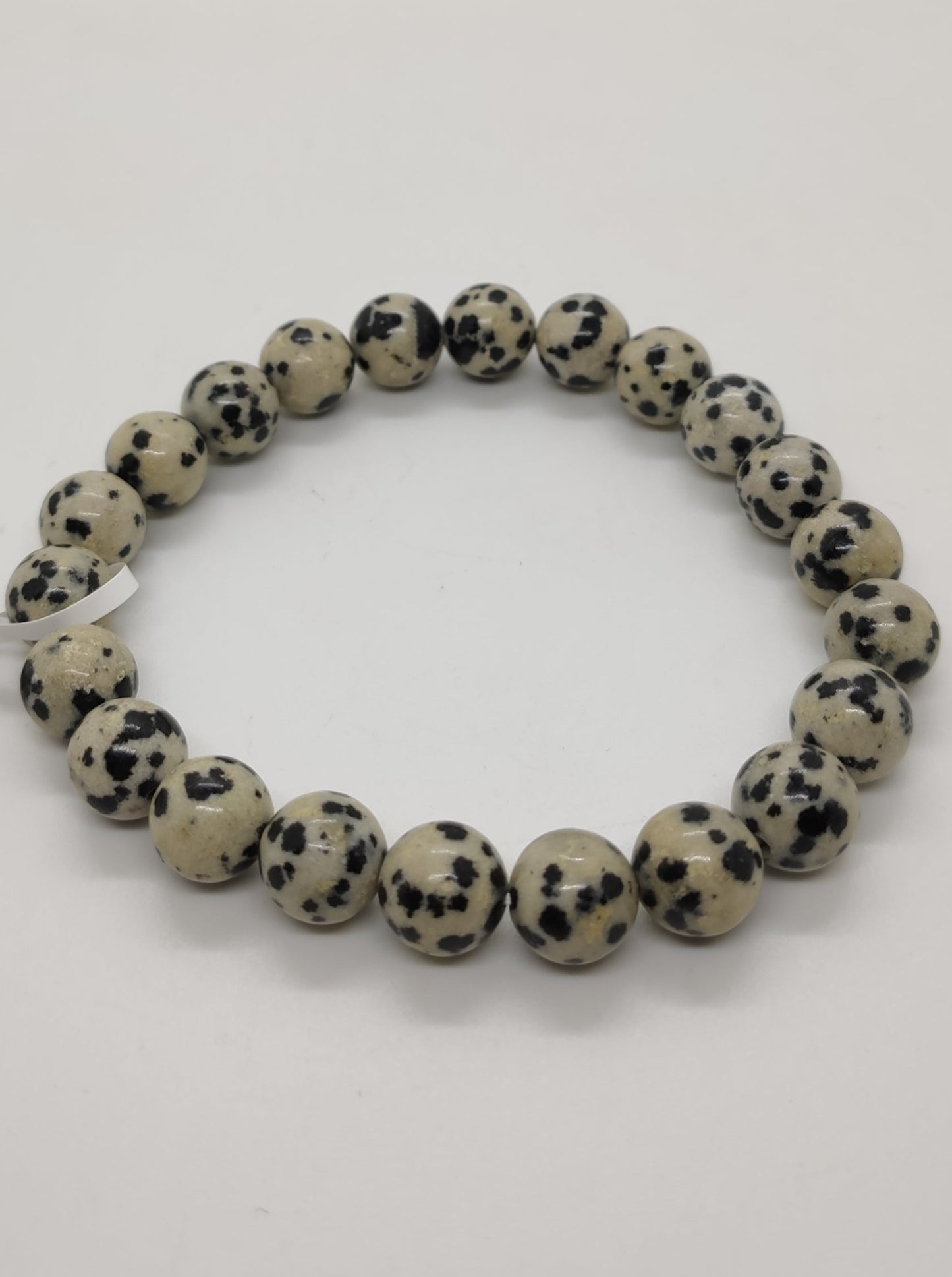 Bracciale elasticizzato pietre dure diaspro dalmata