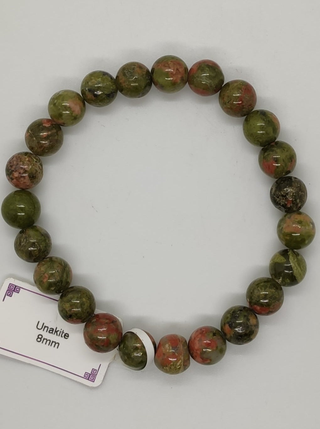 Bracciale elasticizzato pietre dure unakite