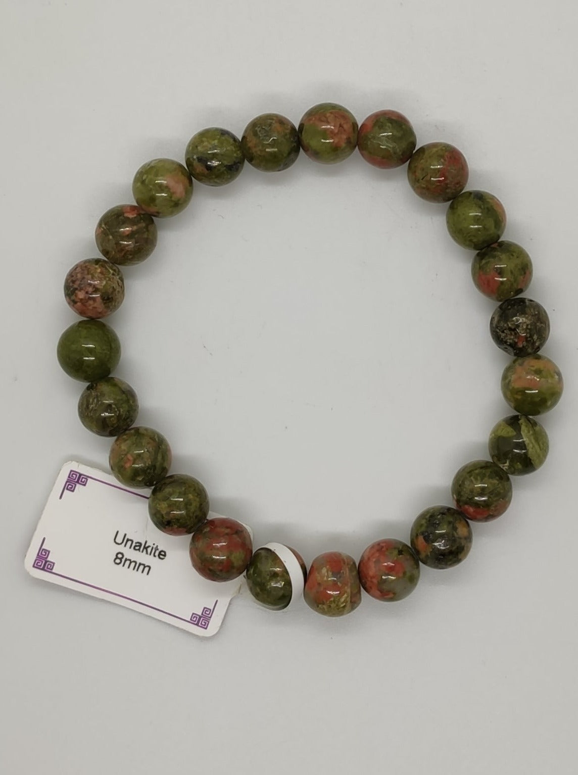 Bracciale elasticizzato pietre dure unakite