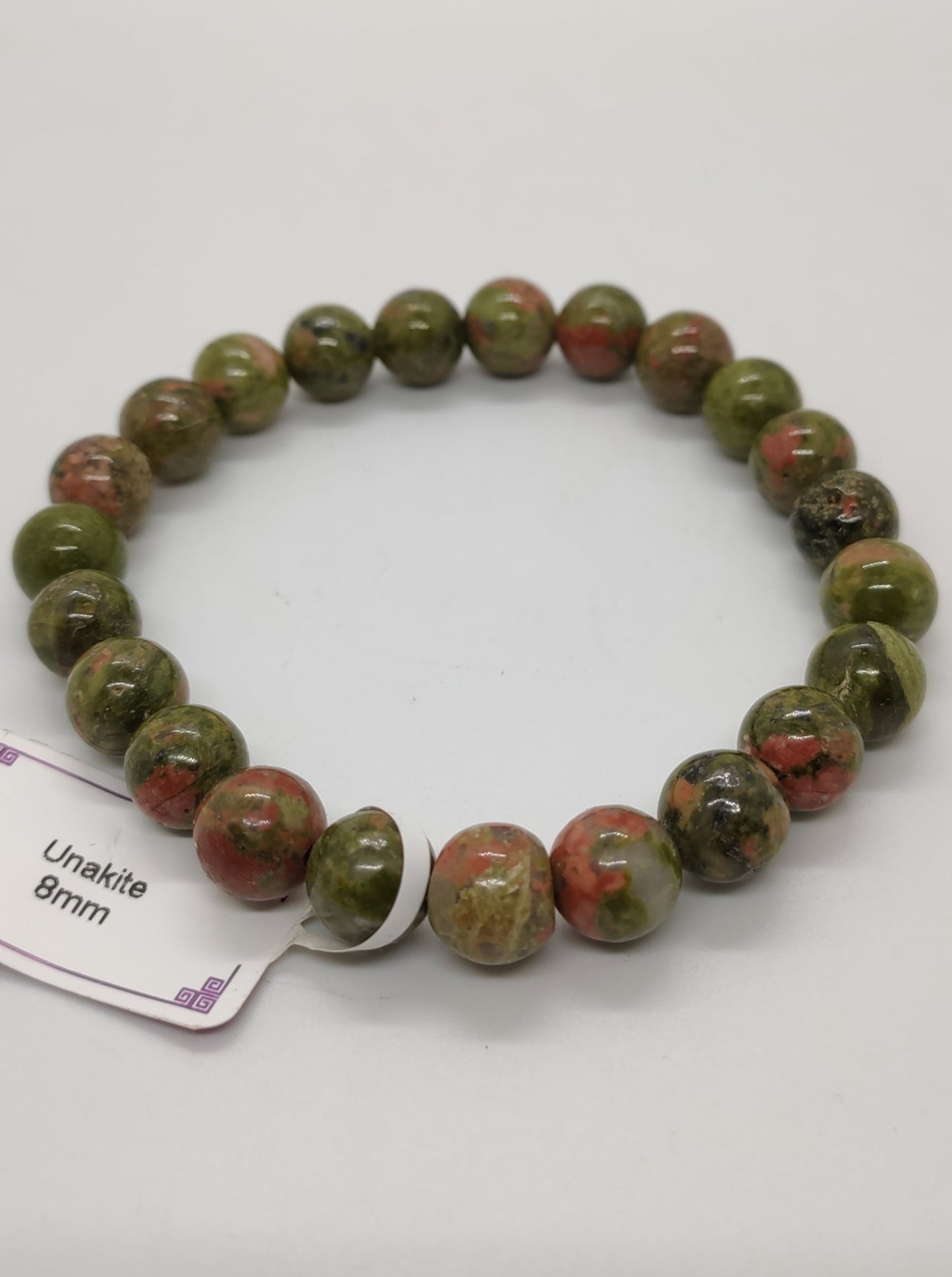 Bracciale elasticizzato pietre dure unakite