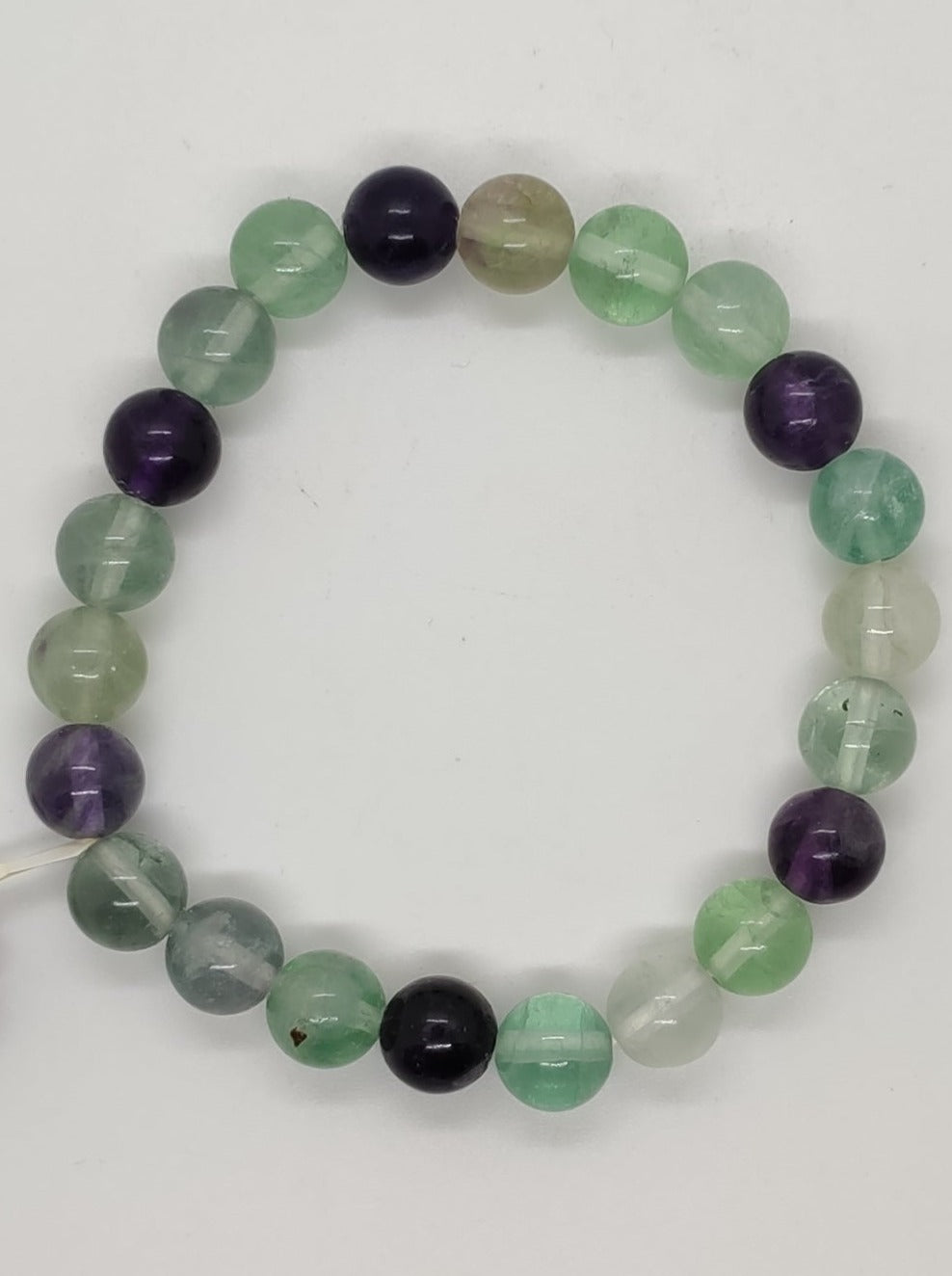 Bracciale elasticizzato pietre dure fluorite multicolore