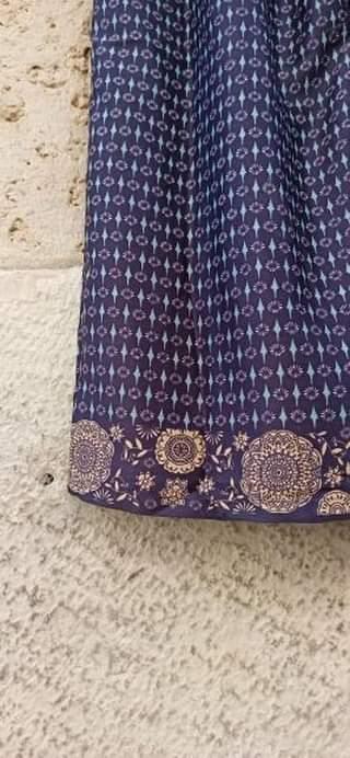 Blue wide leg trousers Size M/L