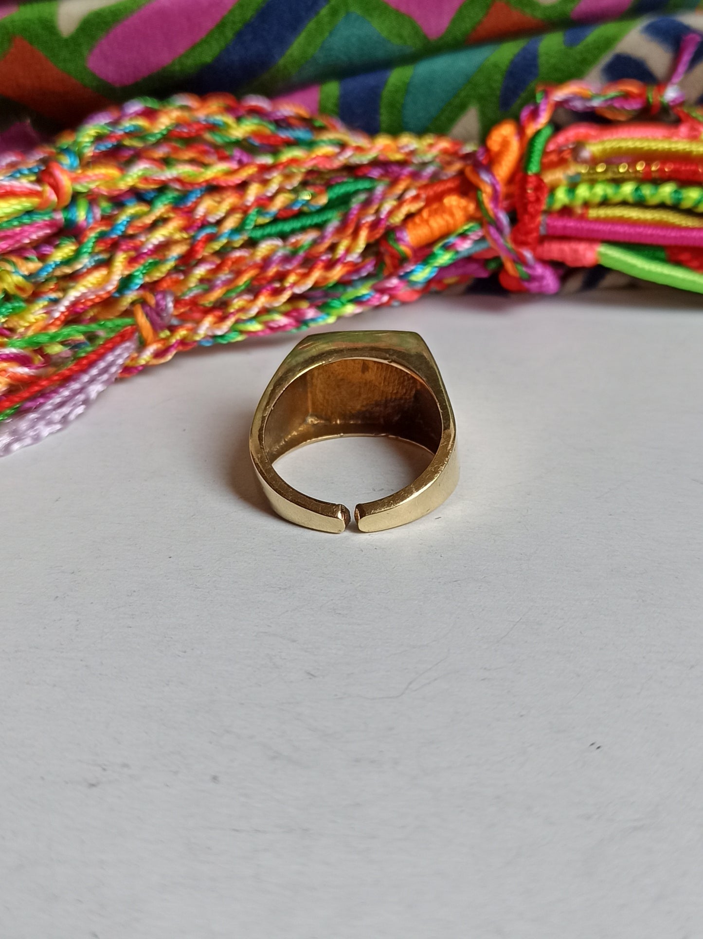 Goldener Boho-Ring Ohm Hom Om Band