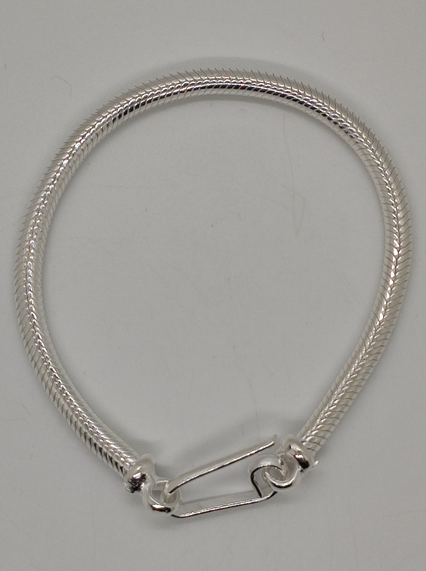 Men's rat tail snake bracelet in 700 silver S3